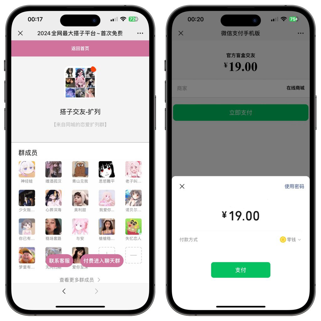 2024全新交友盲盒+付费进群二合一源码